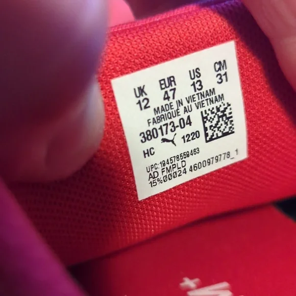 Puma SpeedCat LS Red White Men’s Motorsport Shoes Rare 380173-04 Size 13 - Picture 7 of 8